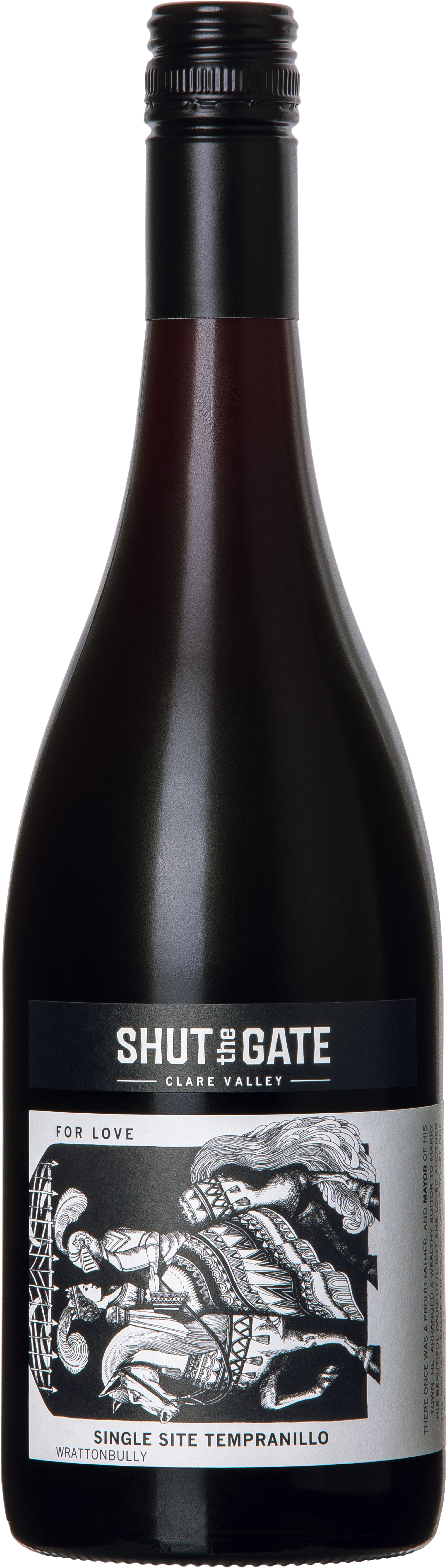 Shut the Gate Wines For Love Single Site Wrattonbully Tempranillo 2014